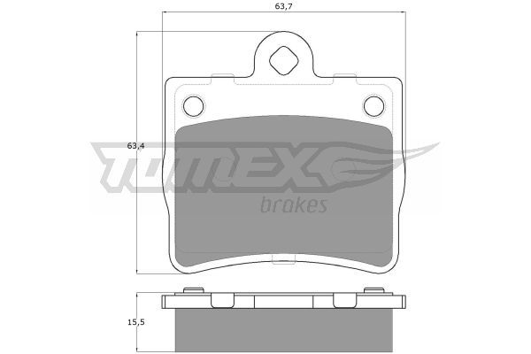 TOMEX BRAKES Bremžu uzliku kompl., Disku bremzes TX 12-77